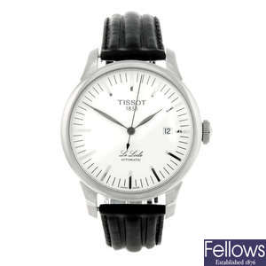 TISSOT - a gentleman's stainless steel Le Locle wrist watch.