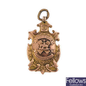An early 20th century 9ct gold medallion