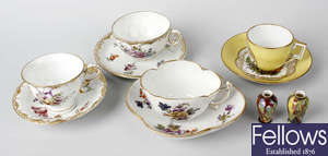 A large group of continental cabinet porcelain.