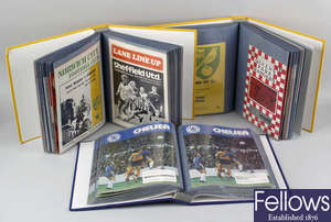 Football memorabilia: An extensive collection of Chelsea F.C. match day football programmes