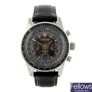 LE CHEMINANT - a gentleman's stainless steel Master Mariner chronograph wrist watch.